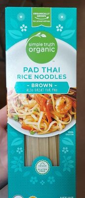Pad thia rice noodles brown
