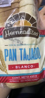 Pan Tajado Blanco