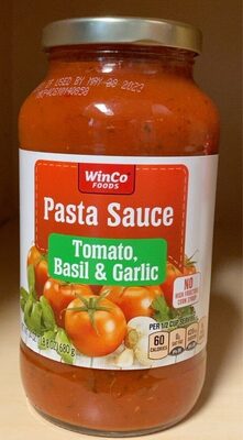 Pasta Sauce tomato, basil & garlic