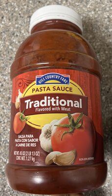 Pasta Sauce Traditional Flavored with Meat