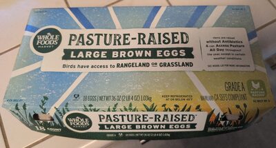 Pasture Raised Large Brown Eggs