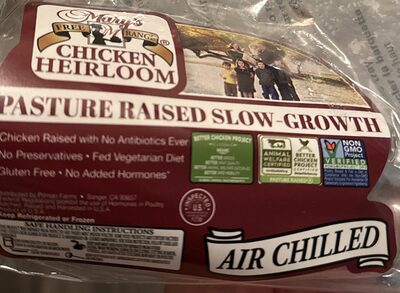 Pasture raised slow growth chicken