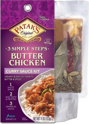 Pataks butter chicken curry sauce kit
