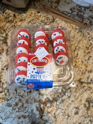 Patroitic Mini Frosted Sugar cookies