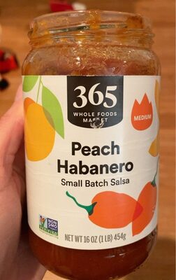 Peach habanero small batch salsa