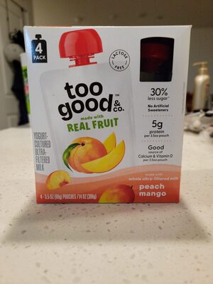 Peach Mango Yogurt Pouches