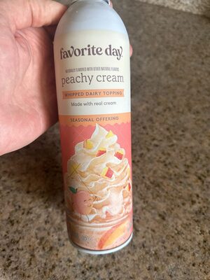 Peachy Cream Whipped Dairy Topping