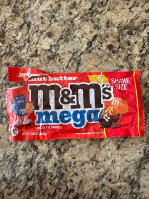 Peanut butter, M&Ms, mega share size