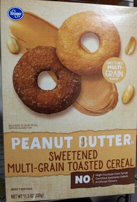 Peanut Butter Sweetened Multi-Grain Toasted Cereal
