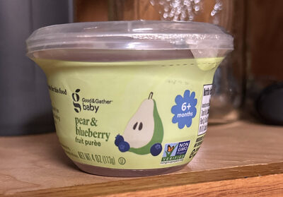 Pear & Blueberry Fruit Purée