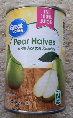 Pear Halves In 100% Juice