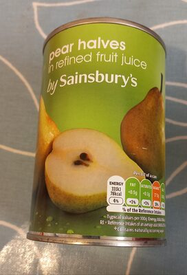 Pear Halves in refined fruit juice