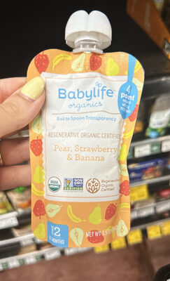 Pear, Strawberry & Banana