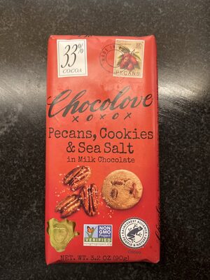 Pecans Cookies & Sea Salt In Milk Chocolate