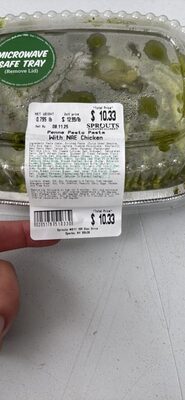 Penne Pesto Pasta With NAE Chicken