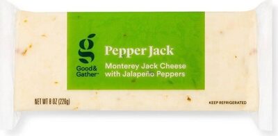Pepper jack monterey jack cheese with jalapeno peppers