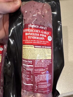 Peppercorn-Garlic Boneless Pork Tenderloin