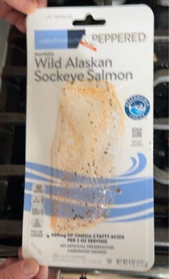 Peppered smoked wild alaskan sockeye salmon