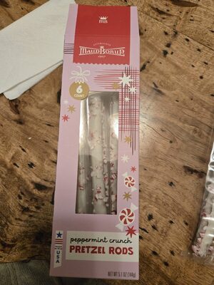 Peppermint Crunch Pretzel Rods