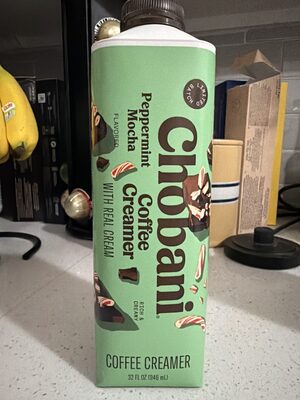Peppermint mocha coffee creamer
