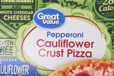 Pepperoni cauliflower pizza