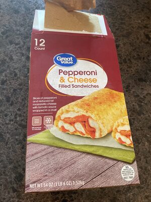 Pepperoni & Cheese Filled Sandwiches