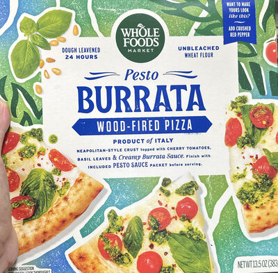 Pesto Burrata Wood-Fired Pizza