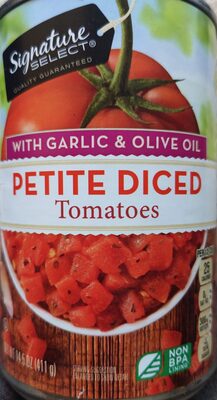 Petite Diced Tomatoes with Garlic & Olive Oil