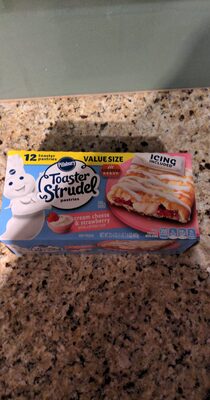 Pillsbury Cream Cheese and Strawberry Toaster Strudel Pastries 12 Count