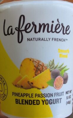 Pineapple Passion Fruit Blended Yogurt