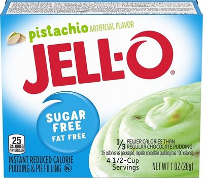 Pistachio flavor sugar free pudding pie filling