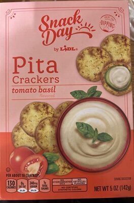 Pita Crackers Tomato Basil