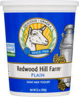 Plain goat milk yogurt