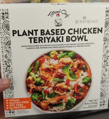 Plant-based chicken teriyaki bowl