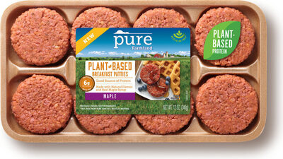 Plant-based maple breakfast patties