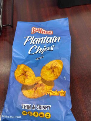 Plantain Chips Sweet Maduritos Thin & Crispy Non-gmo