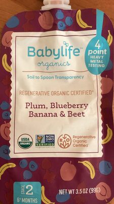 Plum, Blueberry Banana & Beet