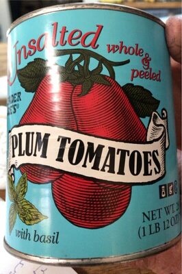 Plum tomatoes unsalted