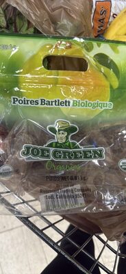 Poires Bartlett Biologique