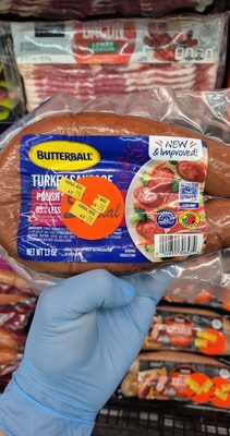 Polish style turkey sausage