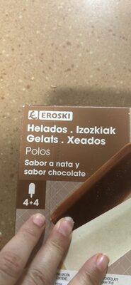 Polos sabor nata y sabor chocolate