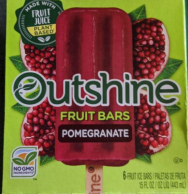 Pomegranate fruit ice bars, pomegranate