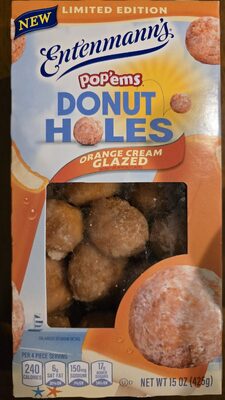 Poppers Donut Holes Orange Cream Glazed