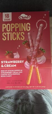 Popping Sticks Strawberry & Cream