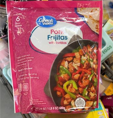 Pork Fajitas with Tortillas