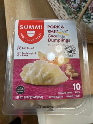 Pork shiitake Gyoza Dumpling