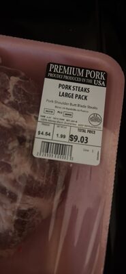 Pork Shoulder Butt Blade Steaks