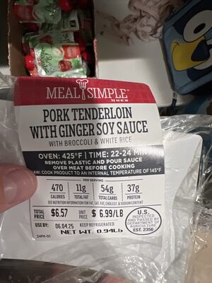 Pork Tenderloin with Ginger Sauce