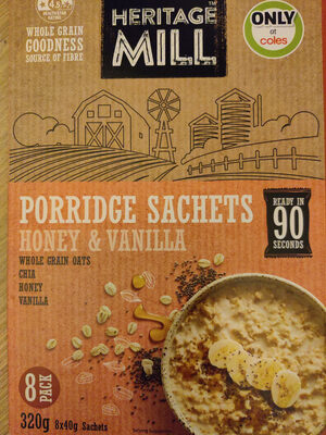 Porridge Sachets Honey & Vanilla