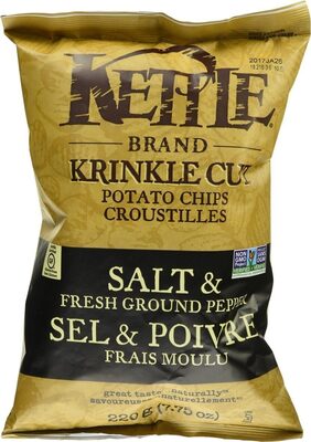 Potato Chips Krinkle Cut Salt & Fresh Ground Pepper